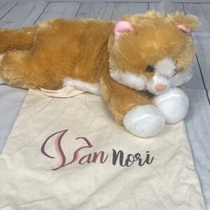 Van Nori Microwavable Stuffed Cat Plush | Heating Pad for Cramps & Stress Relief